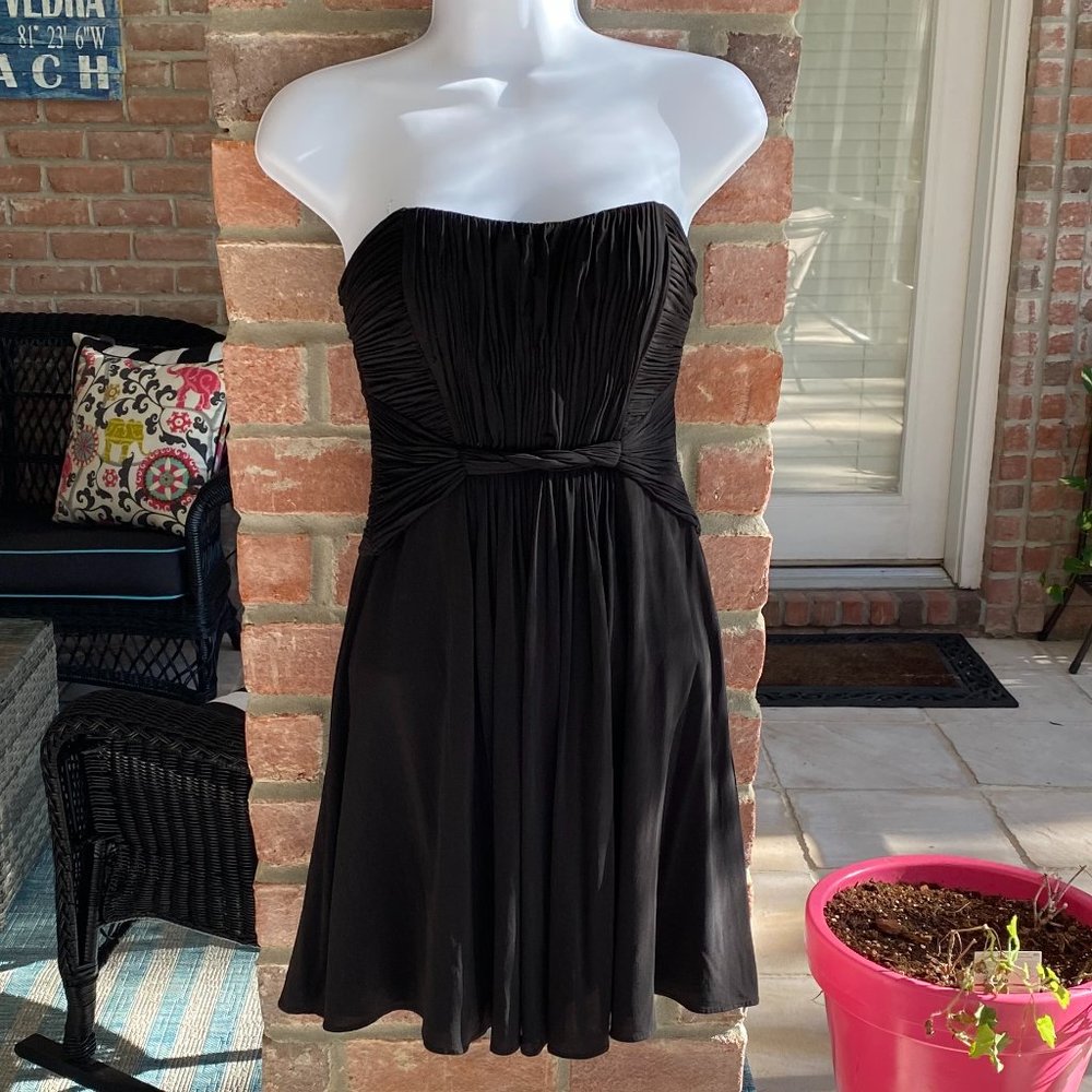BCBG MaxAzria Black Strapless Mini Dress 2
